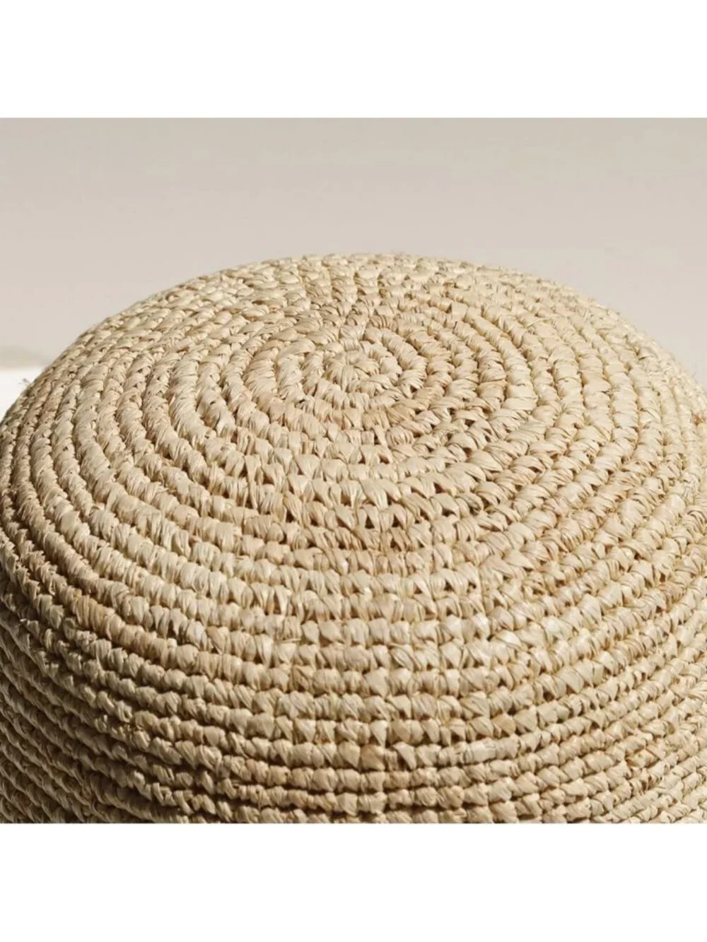 Handwoven Raffia Beach Hat | Foldable Straw Bucket Hat | Wide Brim Sun Cap